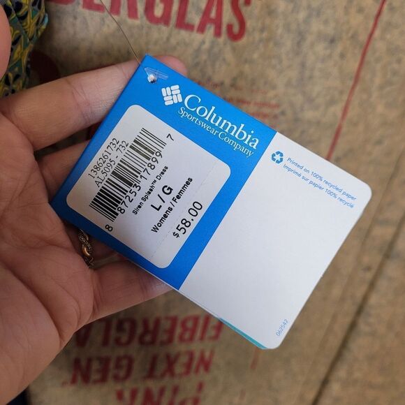 NEW Columbia siren splash athletic athleisure pickleball UPF 50 dress L - Picture 10 of 14